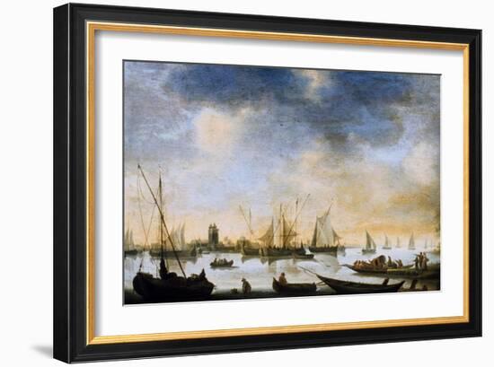 River View, 17th Century-Jan Van Goyen-Framed Giclee Print