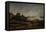 River View by Moonlight-Aert van der Neer-Framed Stretched Canvas