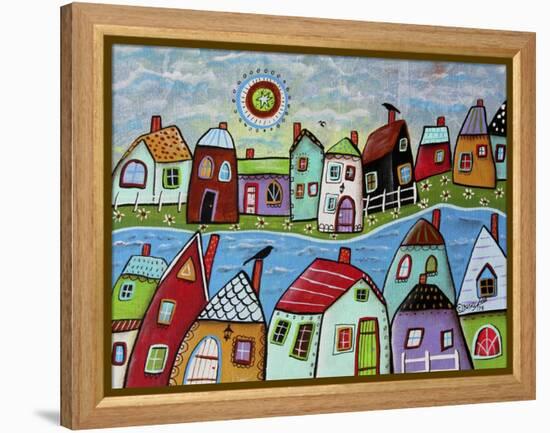 River Village 1-Karla Gerard-Framed Premier Image Canvas