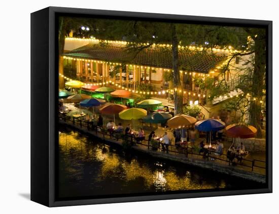 River Walk Restaurants and Cafes of Casa Rio, San Antonio, Texas-Bill Bachmann-Framed Premier Image Canvas