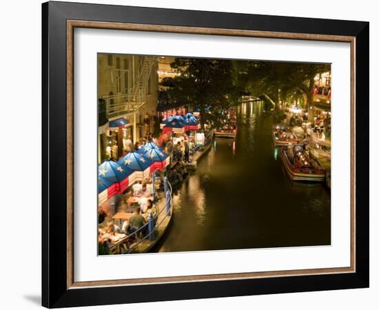 River Walk Restaurants and Cafes of Casa Rio, San Antonio, Texas-Bill Bachmann-Framed Photographic Print