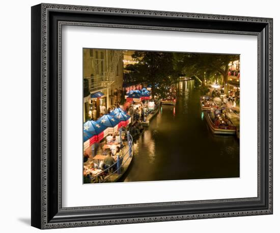 River Walk Restaurants and Cafes of Casa Rio, San Antonio, Texas-Bill Bachmann-Framed Photographic Print