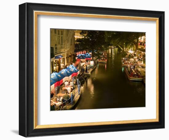 River Walk Restaurants and Cafes of Casa Rio, San Antonio, Texas-Bill Bachmann-Framed Photographic Print