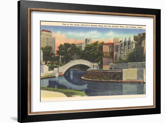 River Walk, San Antonio-null-Framed Art Print