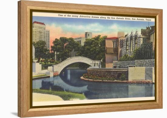 River Walk, San Antonio-null-Framed Stretched Canvas