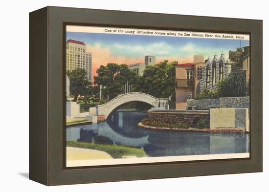 River Walk, San Antonio-null-Framed Stretched Canvas
