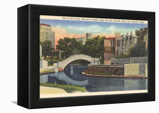 River Walk, San Antonio-null-Framed Stretched Canvas