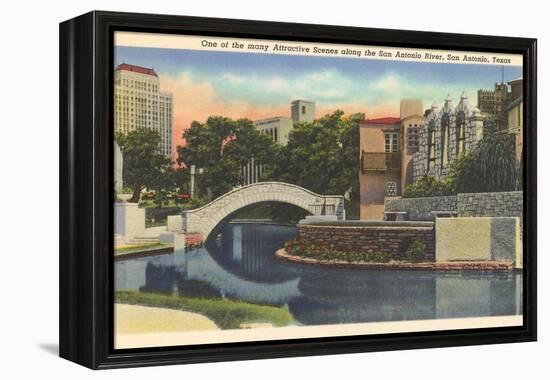 River Walk, San Antonio-null-Framed Stretched Canvas