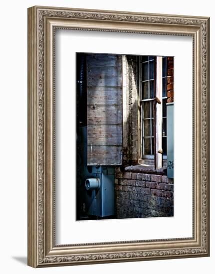 River Walk Window-Doug Nelson-Framed Art Print