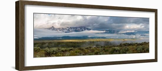 River with Teton Range in the background, Grand Teton National Park, Wyoming, USA-null-Framed Photographic Print