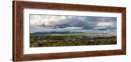 River with Teton Range in the background, Grand Teton National Park, Wyoming, USA-null-Framed Photographic Print