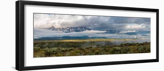 River with Teton Range in the background, Grand Teton National Park, Wyoming, USA-null-Framed Photographic Print