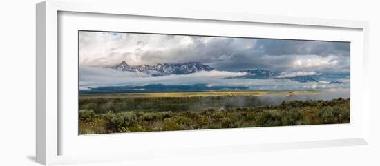 River with Teton Range in the background, Grand Teton National Park, Wyoming, USA-null-Framed Photographic Print