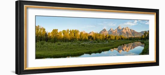 River with Teton Range in the background, Grand Teton National Park, Wyoming, USA-null-Framed Photographic Print