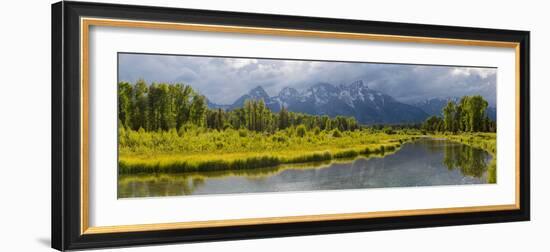 River with Teton Range in the background, Grand Teton National Park, Wyoming, USA-null-Framed Photographic Print