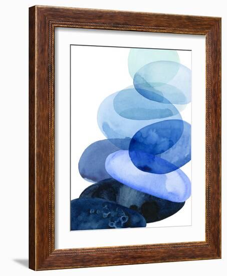 River Worn Pebbles I-Grace Popp-Framed Art Print