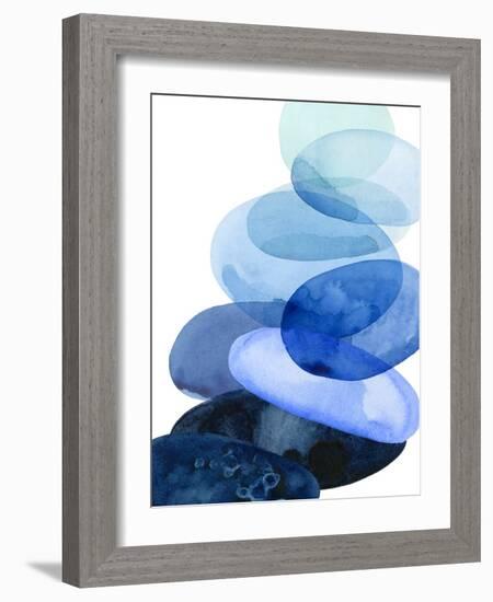 River Worn Pebbles I-Grace Popp-Framed Premium Giclee Print