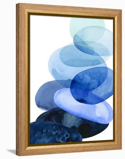 River Worn Pebbles I-Grace Popp-Framed Stretched Canvas