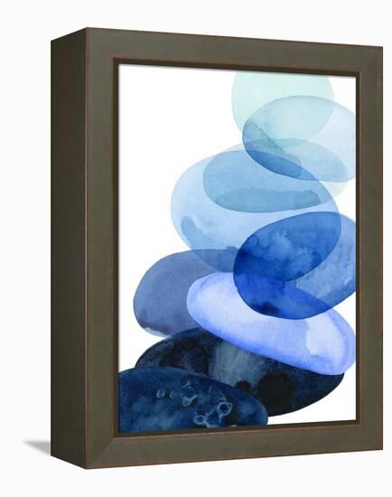 River Worn Pebbles I-Grace Popp-Framed Stretched Canvas