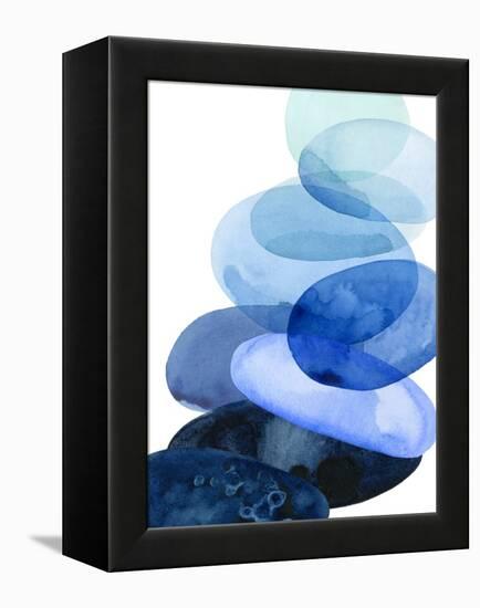 River Worn Pebbles I-Grace Popp-Framed Stretched Canvas