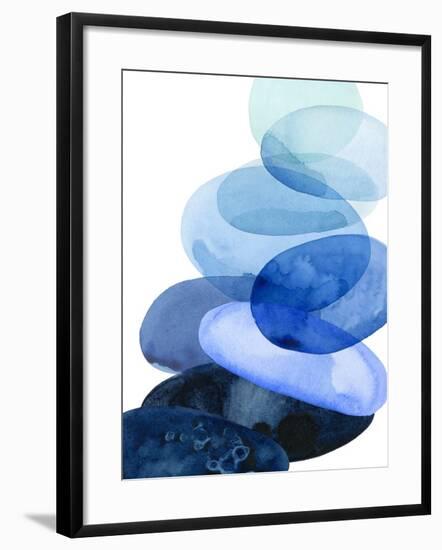 River Worn Pebbles I-Grace Popp-Framed Art Print