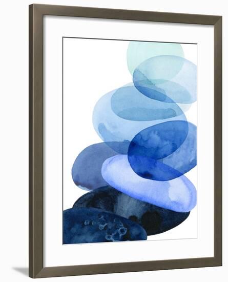 River Worn Pebbles I-Grace Popp-Framed Art Print