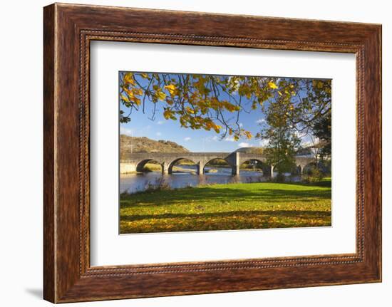 River Wye and Bridge, Builth Wells, Powys, Wales, United Kingdom, Europe-Billy Stock-Framed Photographic Print