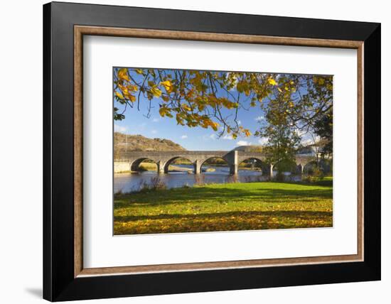 River Wye and Bridge, Builth Wells, Powys, Wales, United Kingdom, Europe-Billy Stock-Framed Photographic Print