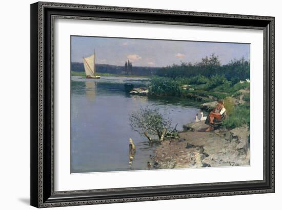 Riverbank, 1887-Walter Leistikow-Framed Giclee Print