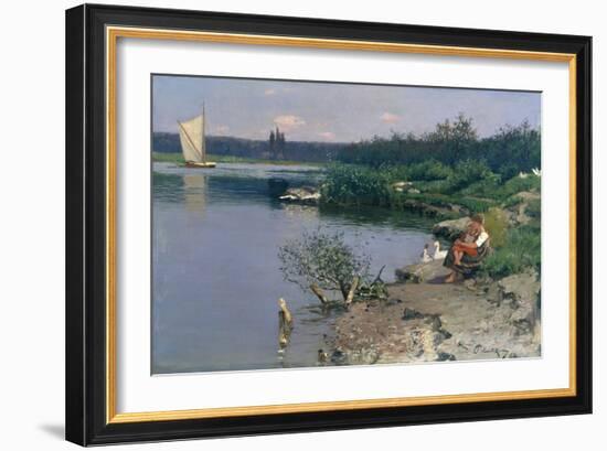 Riverbank, 1887-Walter Leistikow-Framed Giclee Print