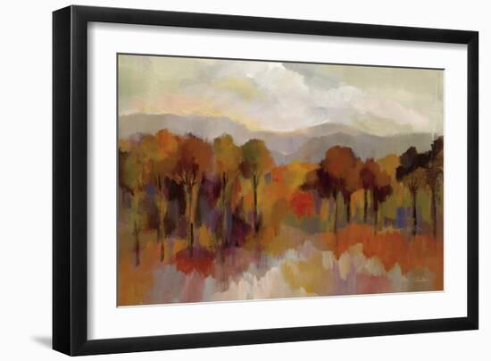 Riverbank with Green Crop-Silvia Vassileva-Framed Art Print