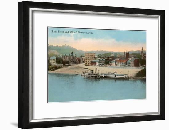 Riverfront, Marietta, Ohio-null-Framed Art Print