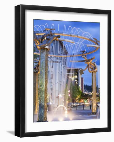 Riverfront Park Fountain, Spokane, Washington State, United States of America, North America-Richard Cummins-Framed Photographic Print