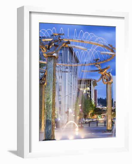 Riverfront Park Fountain, Spokane, Washington State, United States of America, North America-Richard Cummins-Framed Photographic Print