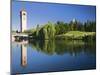 Riverfront Park with Clock Tower and Spokane River, Spokane, Washington-Jamie & Judy Wild-Mounted Photographic Print