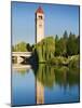 Riverfront Park with Clock Tower and Spokane River, Spokane, Washington-Jamie & Judy Wild-Mounted Photographic Print