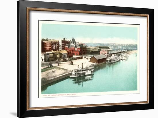 Riverfront, St. Paul, Minnesota-null-Framed Art Print