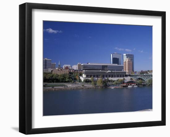 Riverfront View of Downtown, Knoxville, Tennessee-Walter Bibikow-Framed Photographic Print