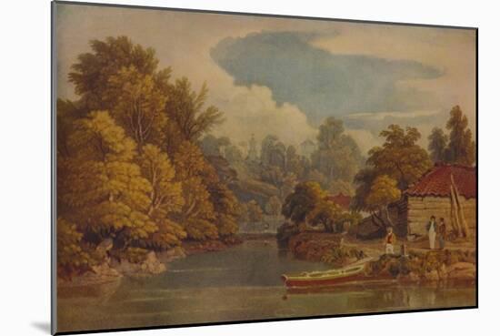 'Riverside', 19th century, (1935)-William Havell-Mounted Giclee Print