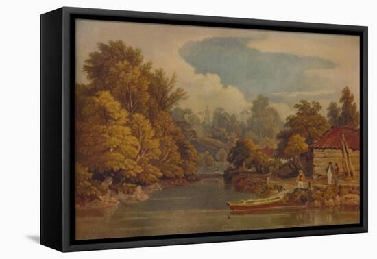 'Riverside', 19th century, (1935)-William Havell-Framed Premier Image Canvas