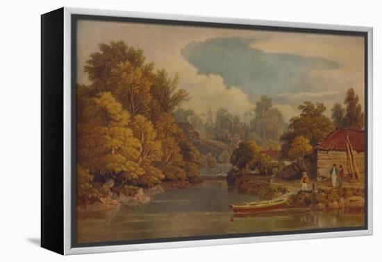 'Riverside', 19th century, (1935)-William Havell-Framed Premier Image Canvas