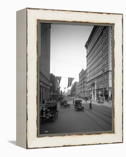 Riverside Avenue, Spokane, 1916-null-Framed Premier Image Canvas