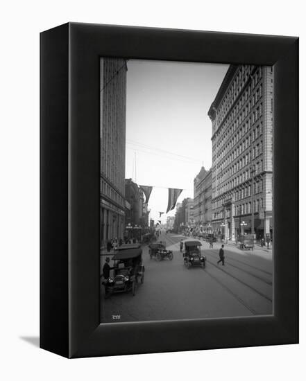 Riverside Avenue, Spokane, 1916-null-Framed Premier Image Canvas