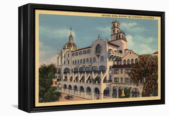 Riverside, California - View of the Rotunda Wing at the Mission Inn-Lantern Press-Framed Stretched Canvas