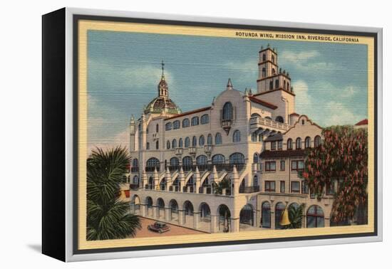 Riverside, California - View of the Rotunda Wing at the Mission Inn-Lantern Press-Framed Stretched Canvas