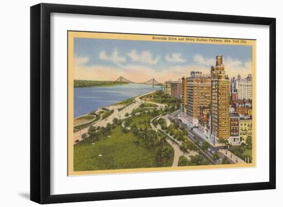 Riverside Drive-null-Framed Art Print