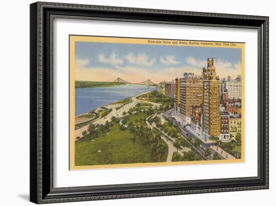 Riverside Drive-null-Framed Art Print