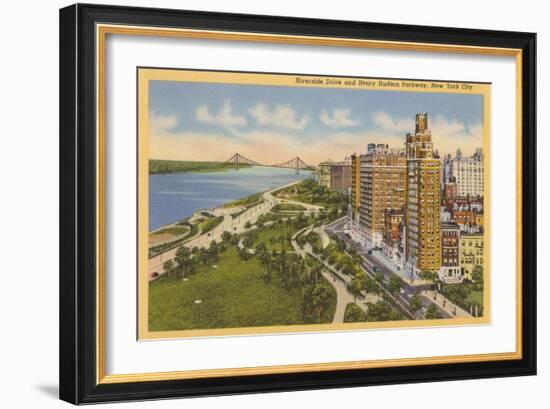 Riverside Drive-null-Framed Art Print