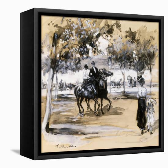 Riverside Drive-William James Glackens-Framed Premier Image Canvas
