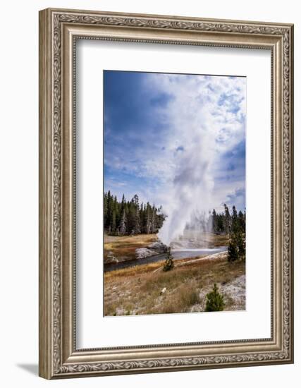 Riverside Geyser, Upper Geyser Basin Yellowstone National Park, Wyoming-Michael DeFreitas-Framed Photographic Print